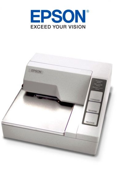 TM-U295, Impresora de Cheques Epson, Alámbrico, conectividad: Serial, Blanco – Sin Cables ni Fuente de Poder